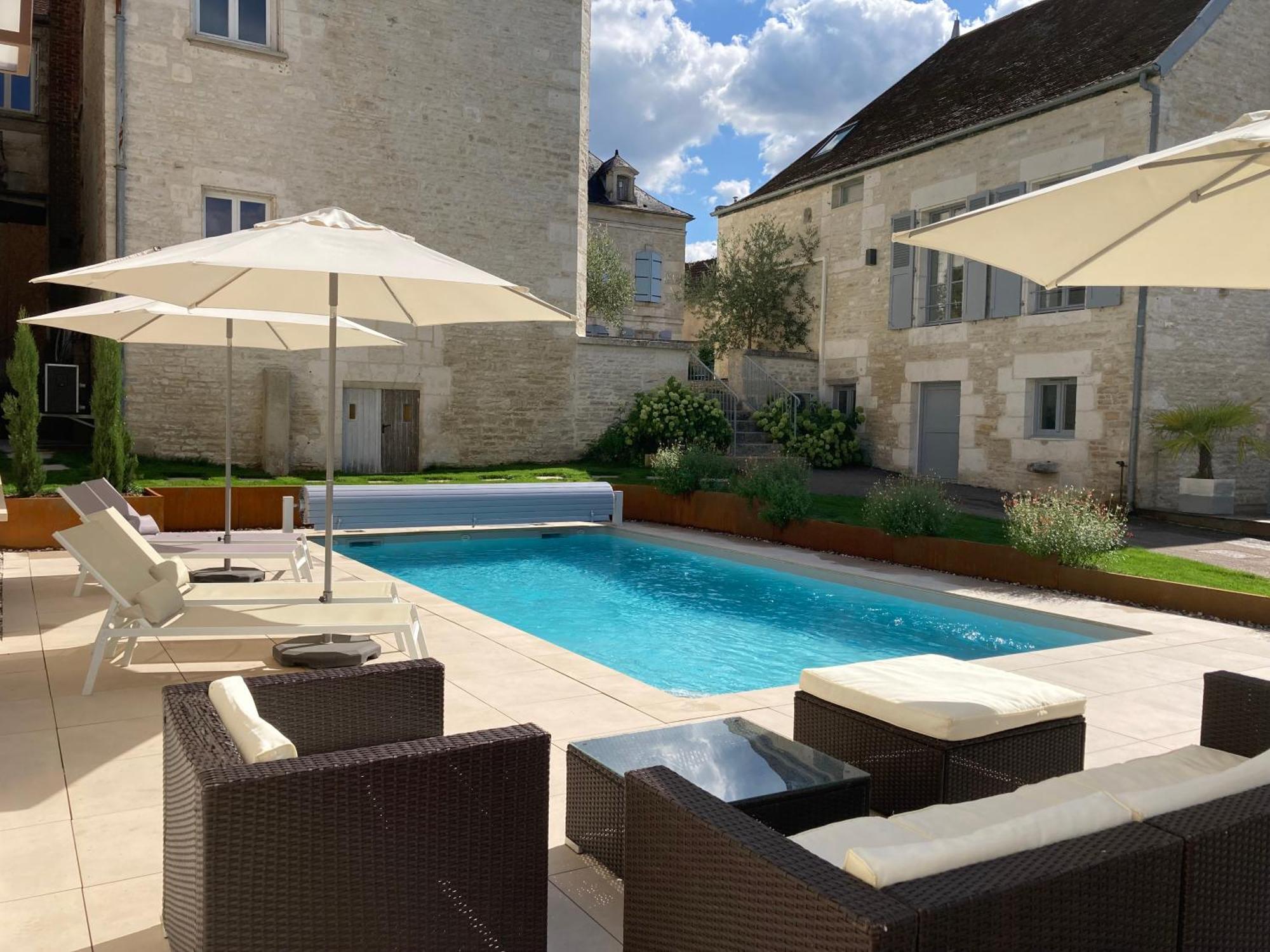 La Villa Lombardi En Champagne, Avec Piscine Privee Et Jacuzzi Les Riceys Exteriör bild